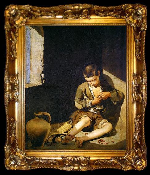 framed  Bartolome Esteban Murillo The Young Beggar, ta009-2